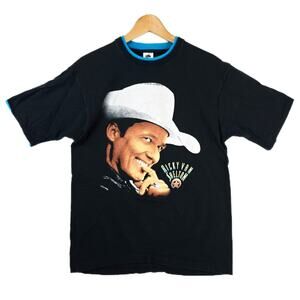 Vintage Ricky Van Shelton Shirt Large Black 90s Single Stitch Cowboy Made USA